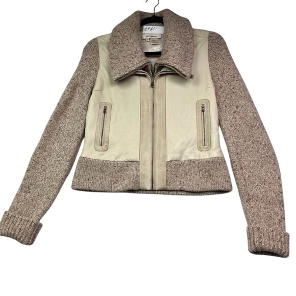 Alex Gaines Jacket Women's Small Leather Suede Cashmere Full Zip - Picture 4 of 13